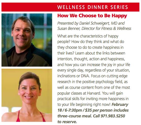 Wellspring Happiness Dinner Wellspring Happiness Dinner