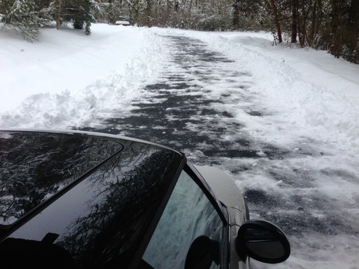 Mini and driveway Mini and driveway