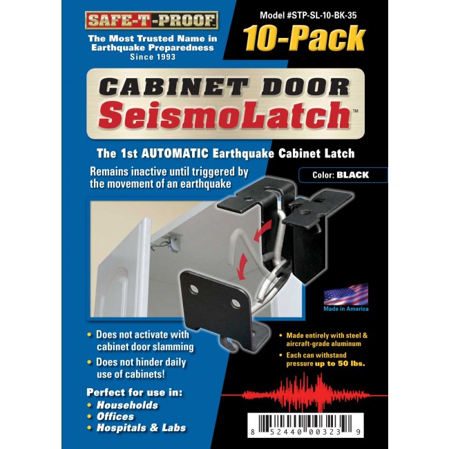 Seismolatchblack10pk Seismolatchblack10pk