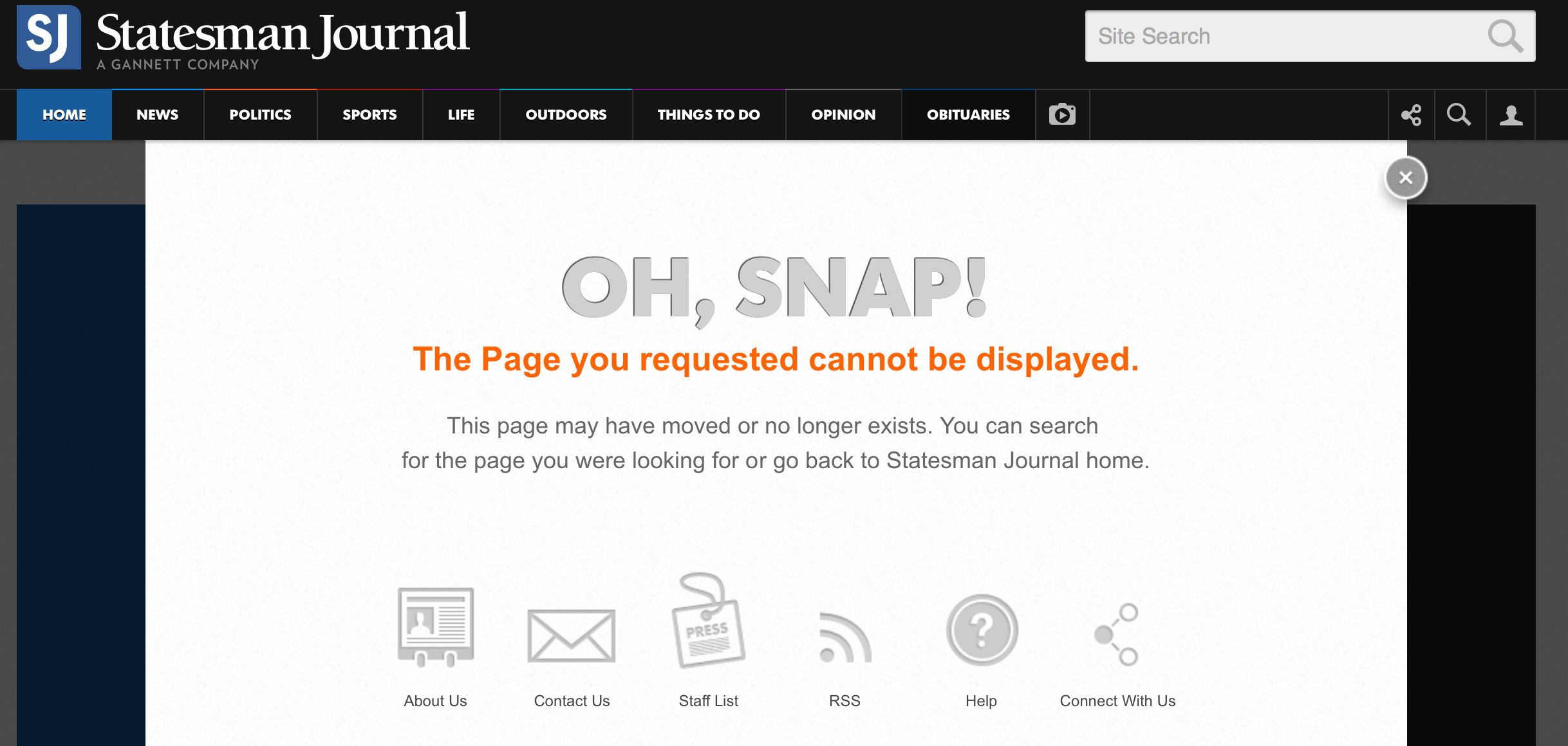 SJ error message SJ error message