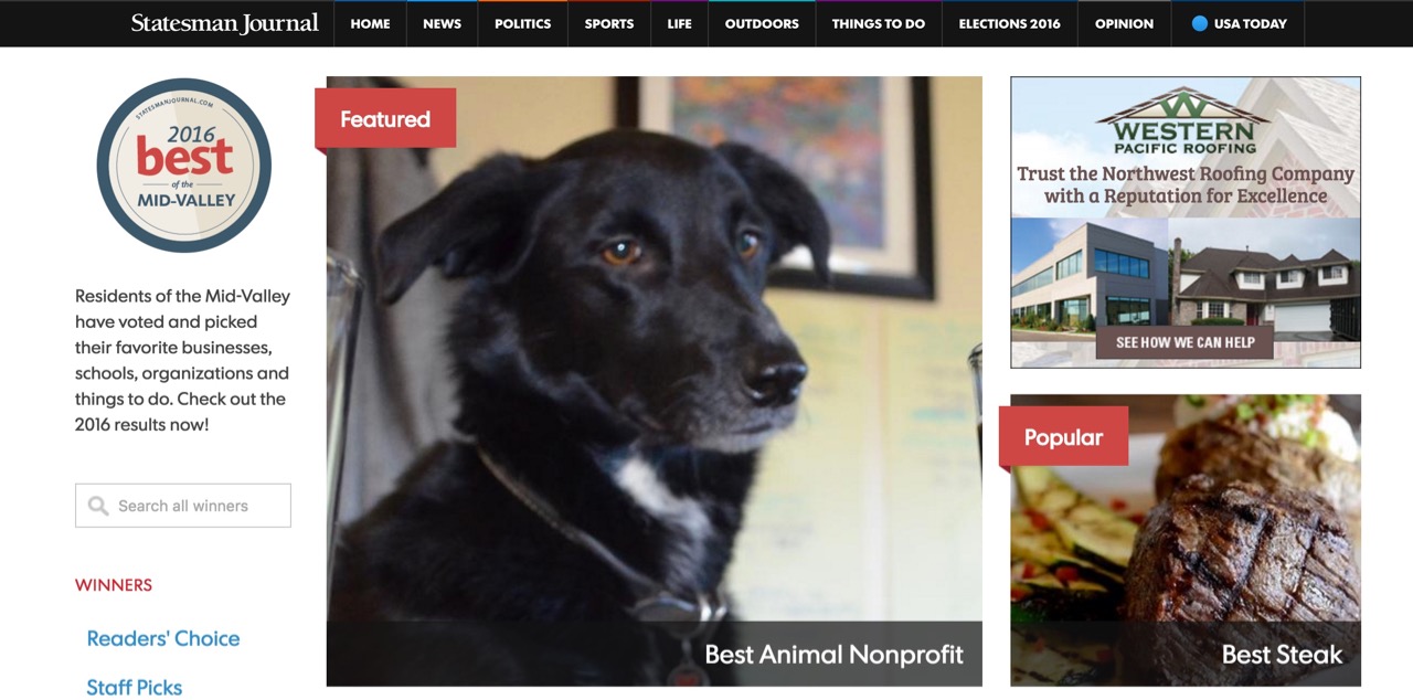 2016 Best of the Mid-Valley 2016 Best of the Mid-Valley