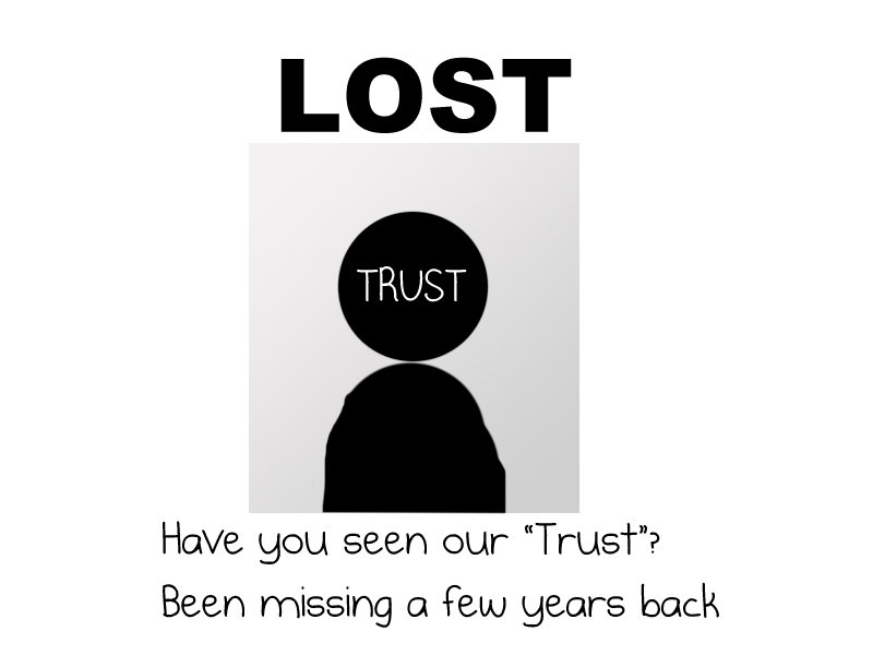 Lost trust Lost trust