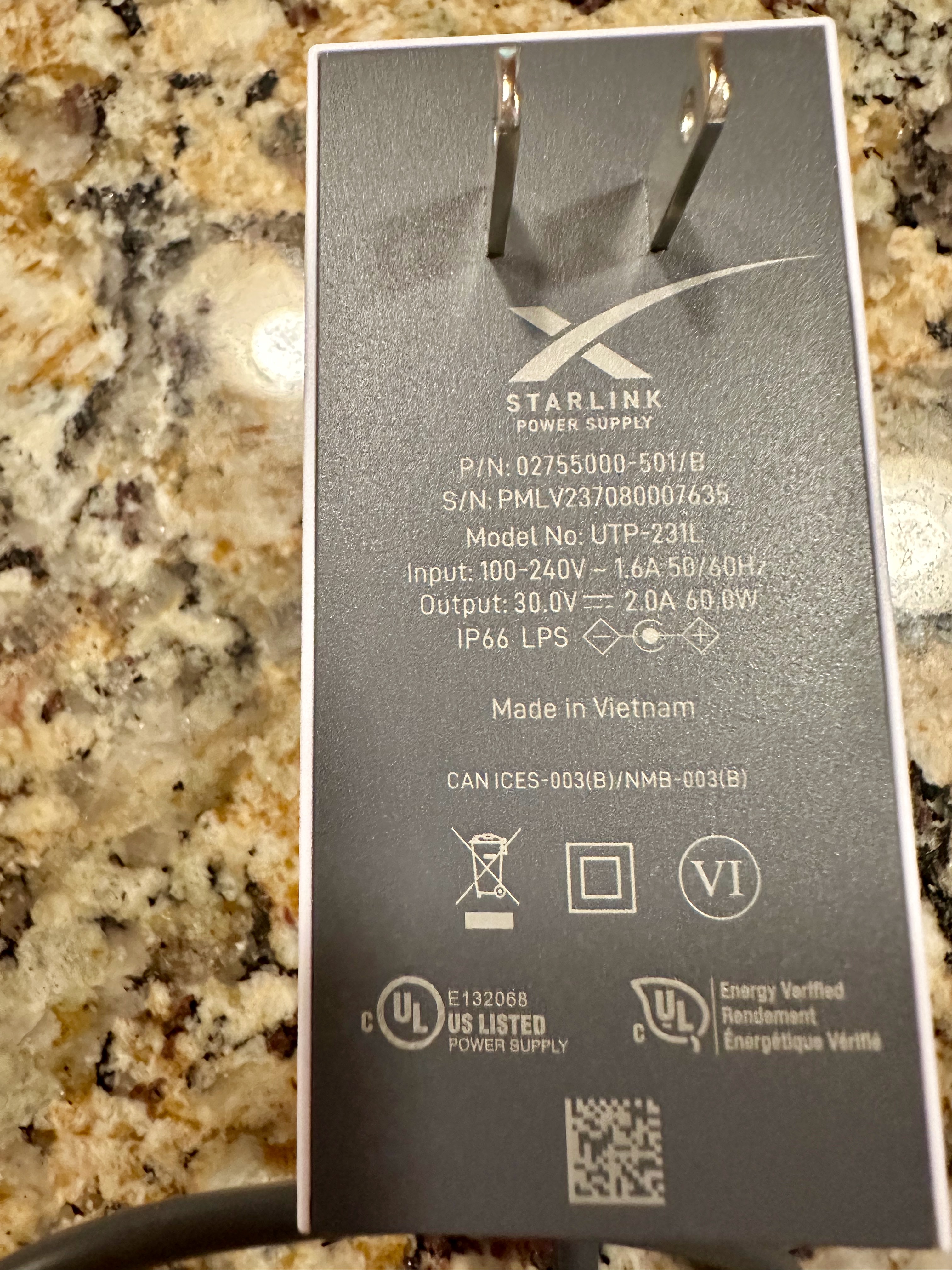 Starlink power supply 30 V Starlink power supply 30 V